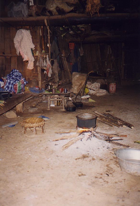 Cooking with wood.
