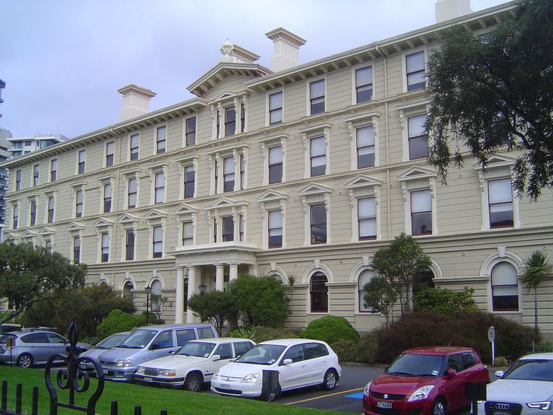 Now this is more interesting: it's the Victoria University Law School, built in 1876 to house the national government and known even now as 
