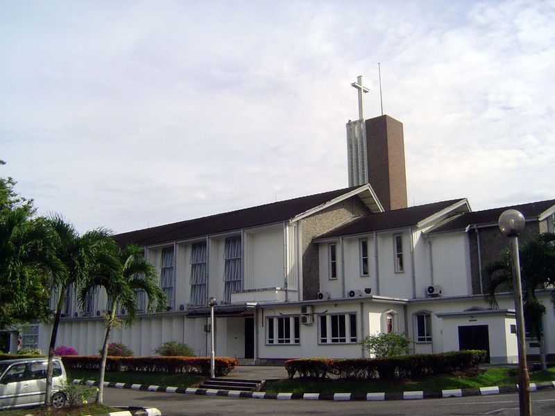 The St. Thomas Church was rebuilt in 1956 and replaced a structure from 1847.