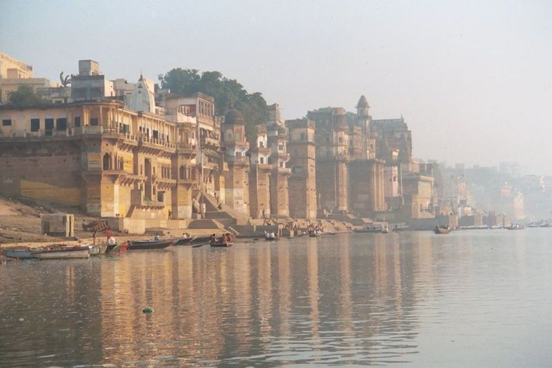 The Ganges bank here is privately owned and densely built-up; there aren't many points of public access.