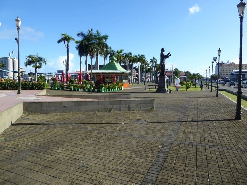 A promenade has been developed.