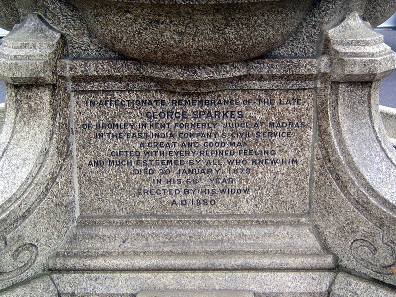 Not quite an unknown, Sparkes retired to London in the 1850s, bought a house at 16 High Street, Bromley, named it Neelgherries Nilgiris, tha