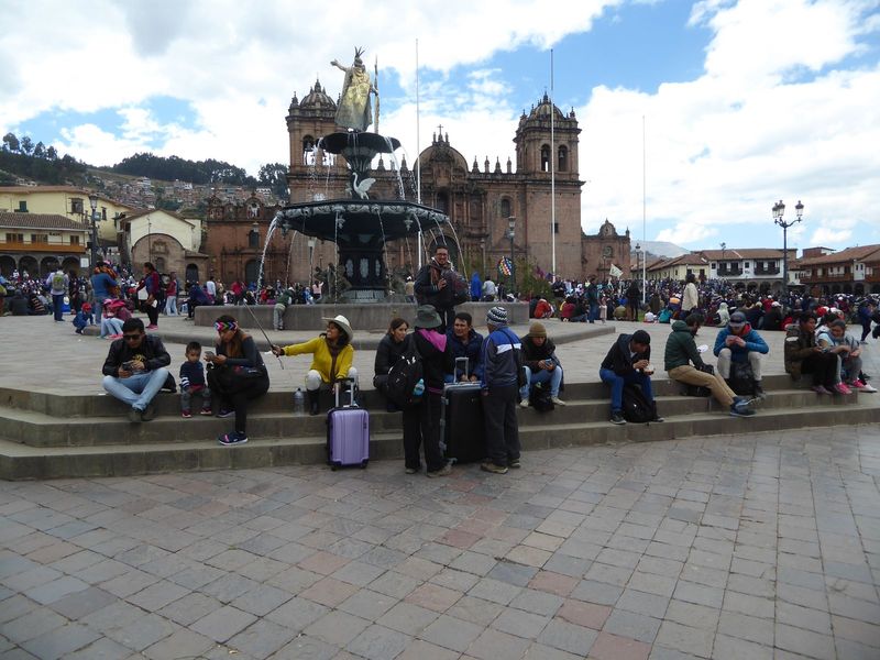 Not all the tourists are blonde foreigners.