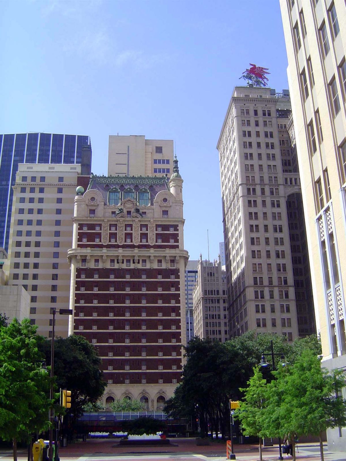 Downtown soon acquired a grand hotel, the Adolphus. It was named for the man who paid for it, Adolphus Busch, the brewer. He had a long hist