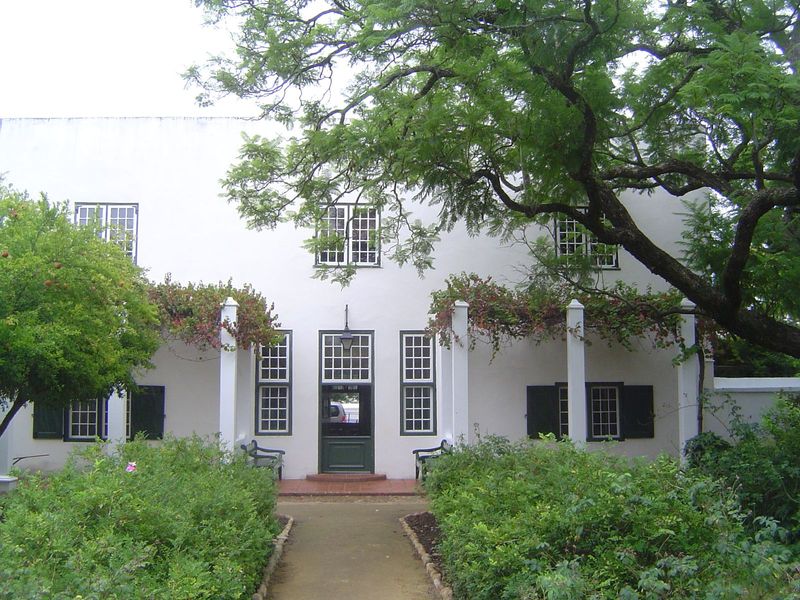 Rear of the building.