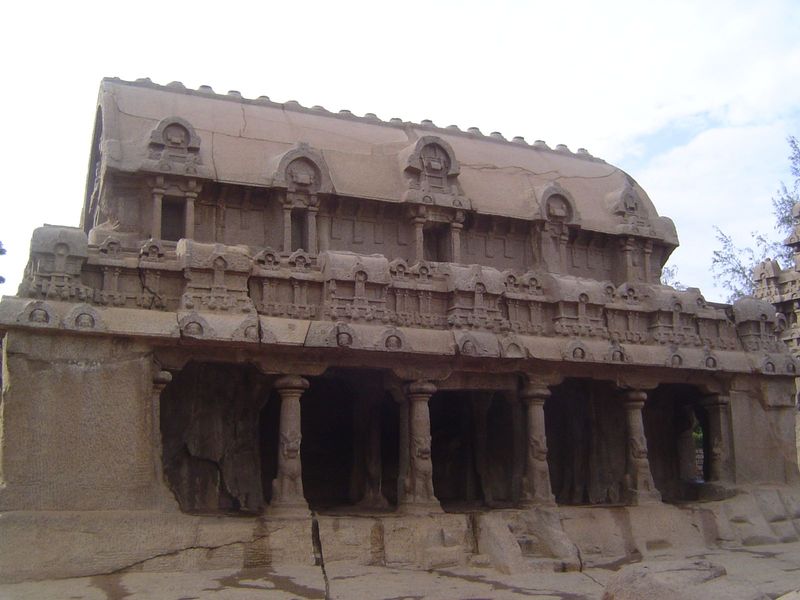 Possibly a Vishnu Temple, this is the so-called Bhima Temple. Such temples were carved from the top down, and in this case, work was abandon