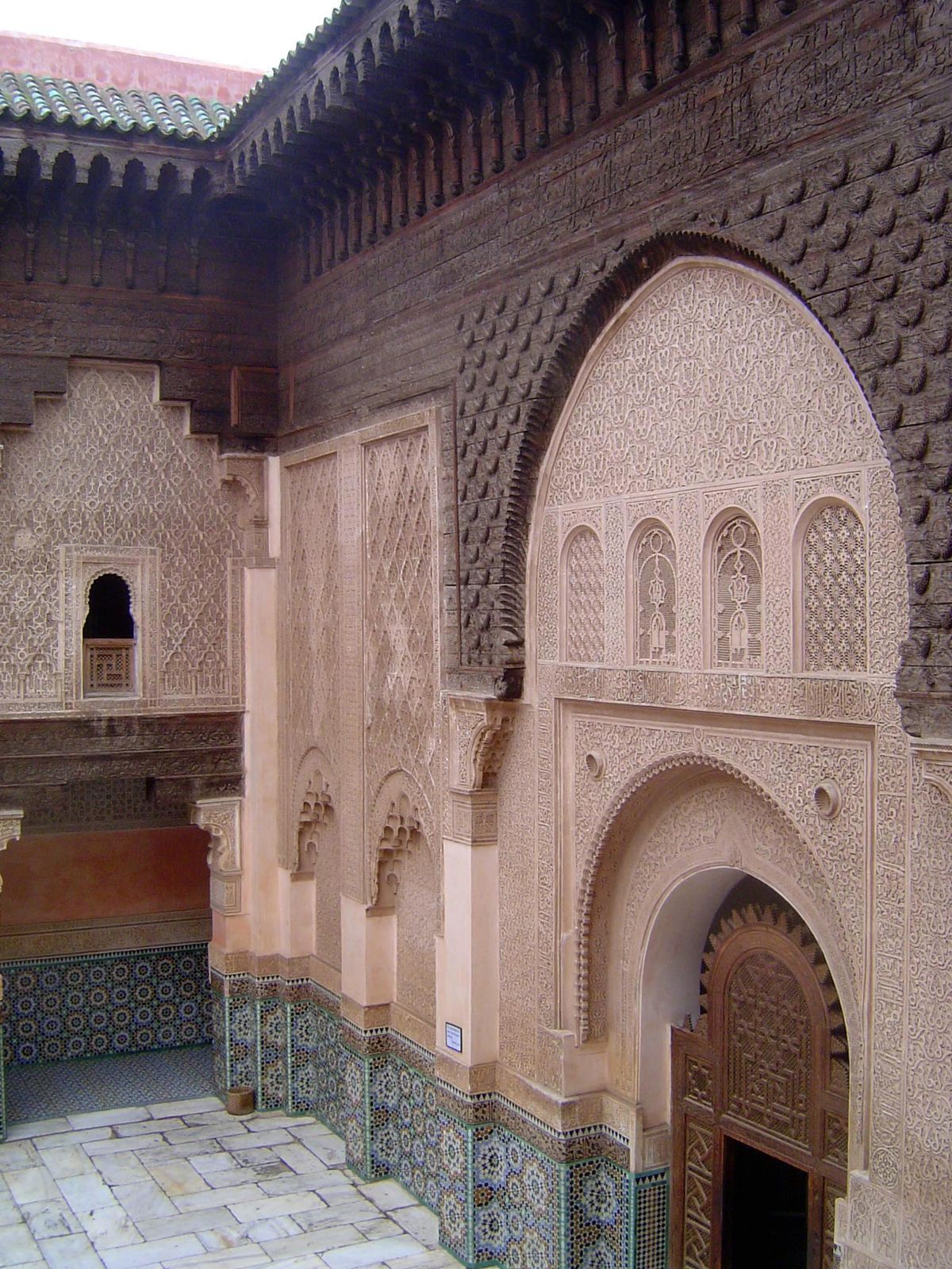 The view from a cell back toward the entrance.