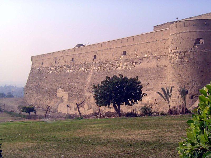 No. U51 Here's the citadel wall near the principal entrance today, the Bab al-Gabal. Most of the citadel's walls were built by Salah al-Din,
