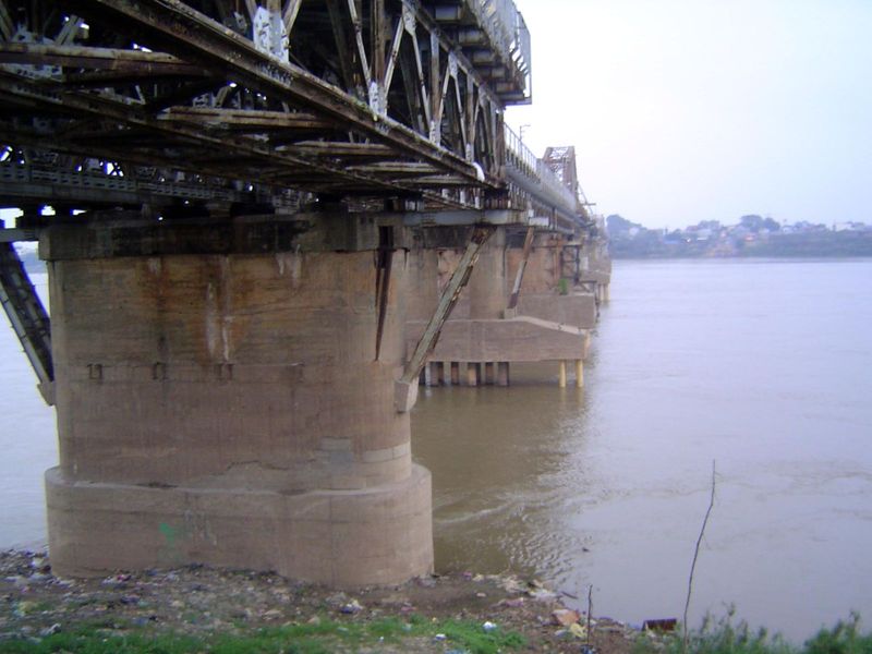 The bridge was bombed in 1967, repaired, bombed again, and repaired again.