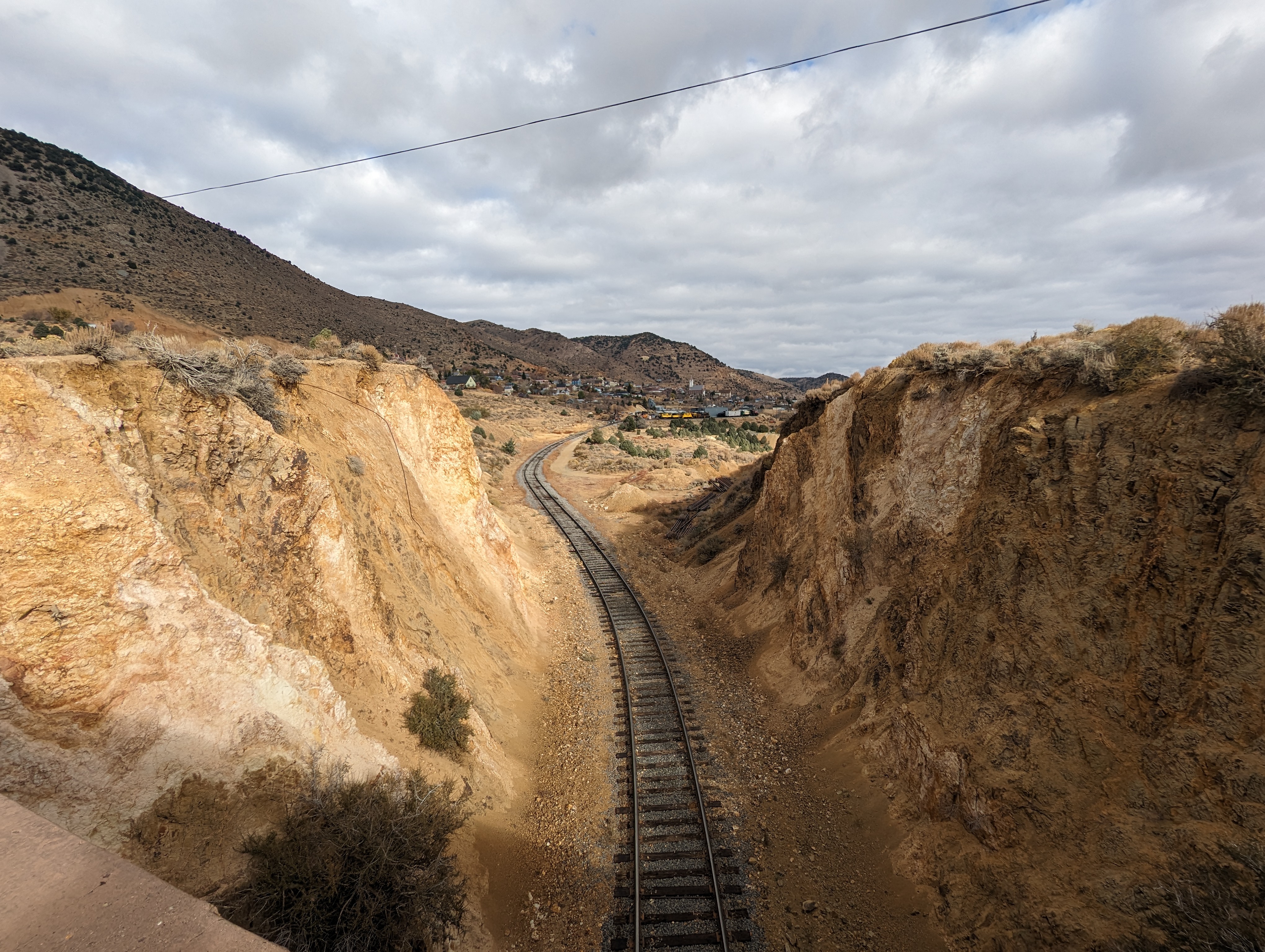 In 1872, the Virginia and Truckee made getting to Virginia City a lot easier.  Ironically, the Comstock was three years from its peak and le