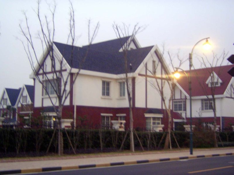 Freestanding villas. These houses were priced by Shanghai Hengde from EUR490,000 and EUR 600,000 for houses between 307 and 377 square meter
