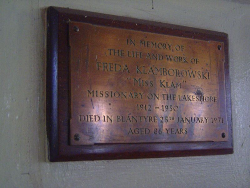 Commemorating another missionary.