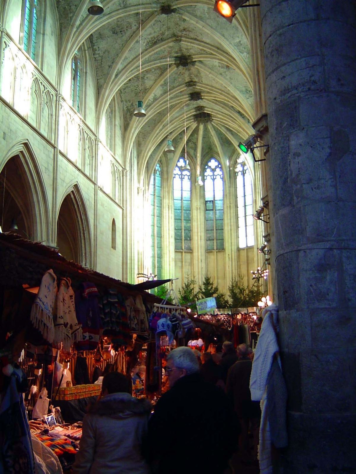 A Dominican church from 1294, now a market. It's been retired for at least a century.
