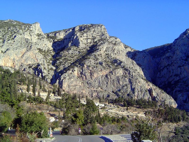 The view from the west.