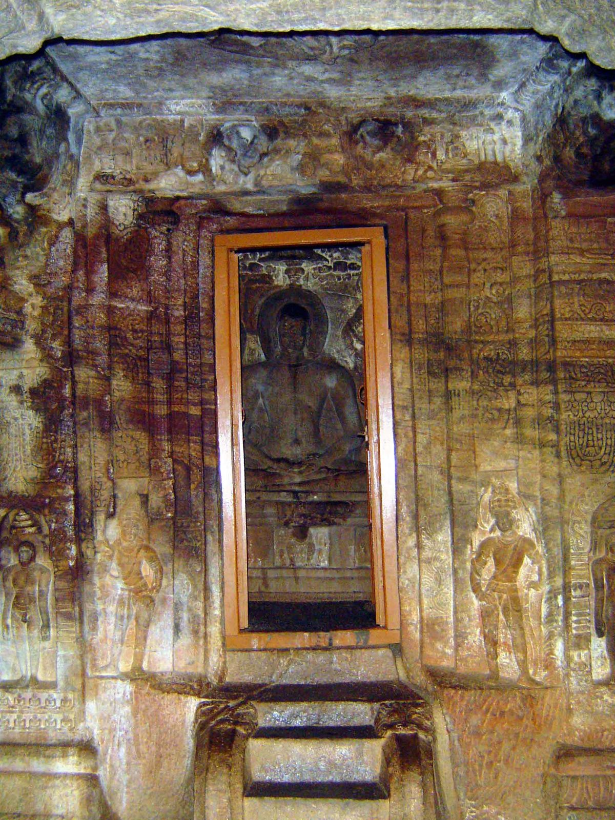 The sanctum is dedicated to Adinath, the "first lord" or first of 24 Tirthankaras, "ford-makers" or conquerors in Jainism.