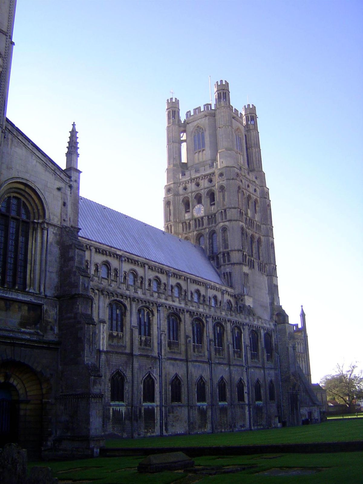 A view of the missing northwest transept, which is to say a view of the west tower from the northwest.
