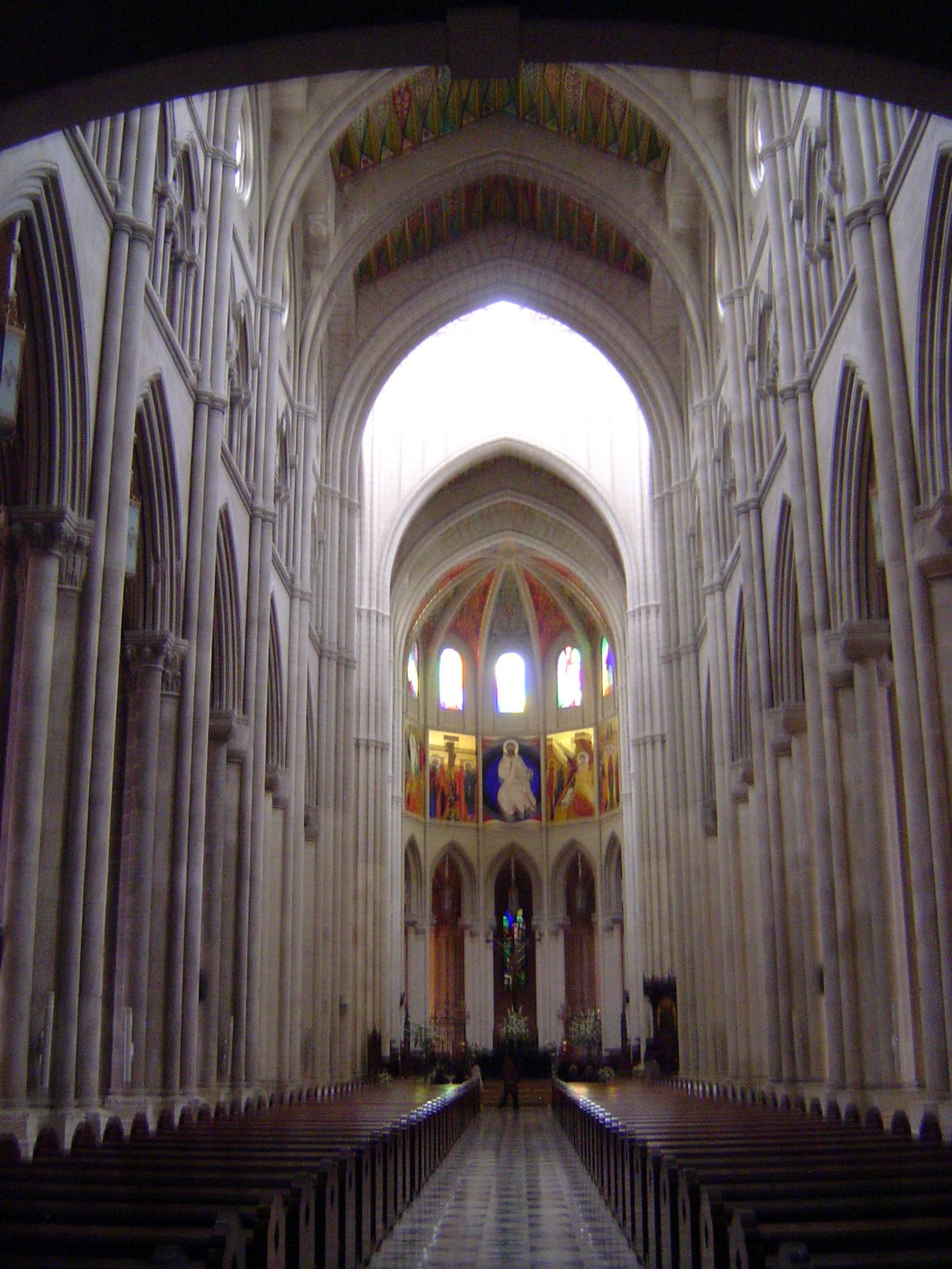 Despite the Gothic lineaments, the ambience is strictly modern.