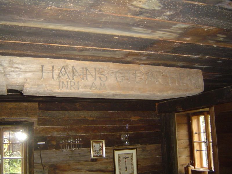 In the main house.