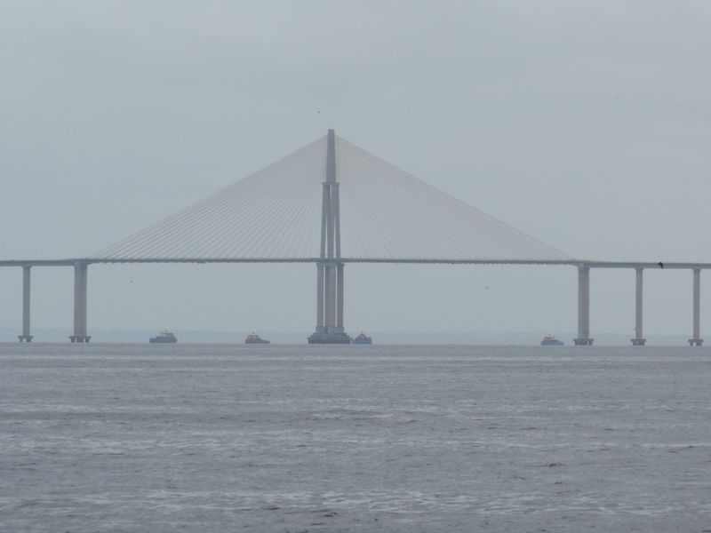 Above Manaus on the Rio Negro, however, there's the tremendous Manaus-Iranduba Bridge, or the Ponte do Rio Negro. It opened in 2011 with an 