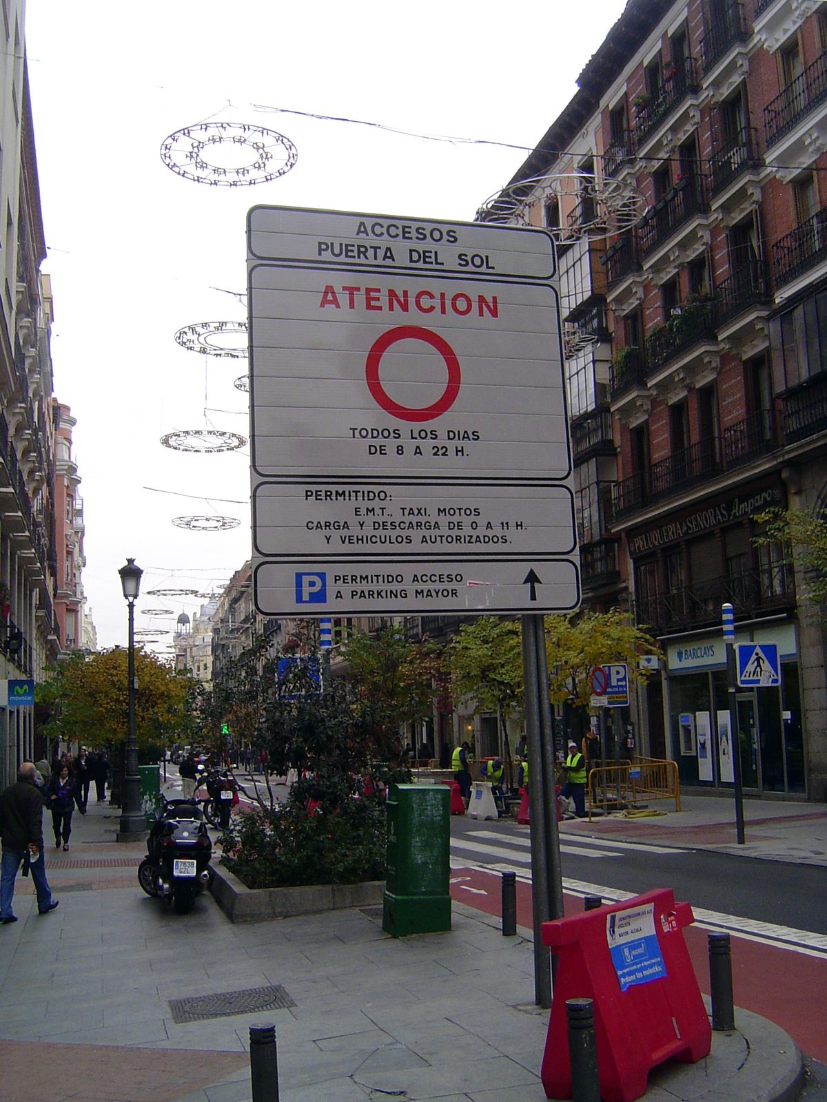 Traffic is controlled.