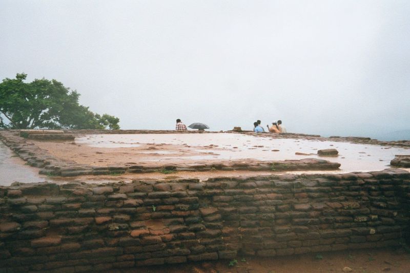Up top, not much is left after 1,500 years.