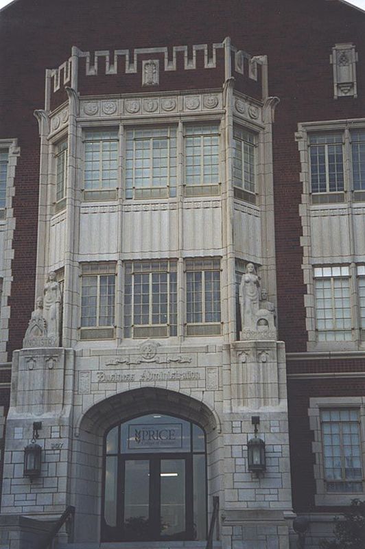 Smay also designed Adams Hall, built in 1936 to house the College of Business. Smay wrote, "I am not in accord with a radical departure from
