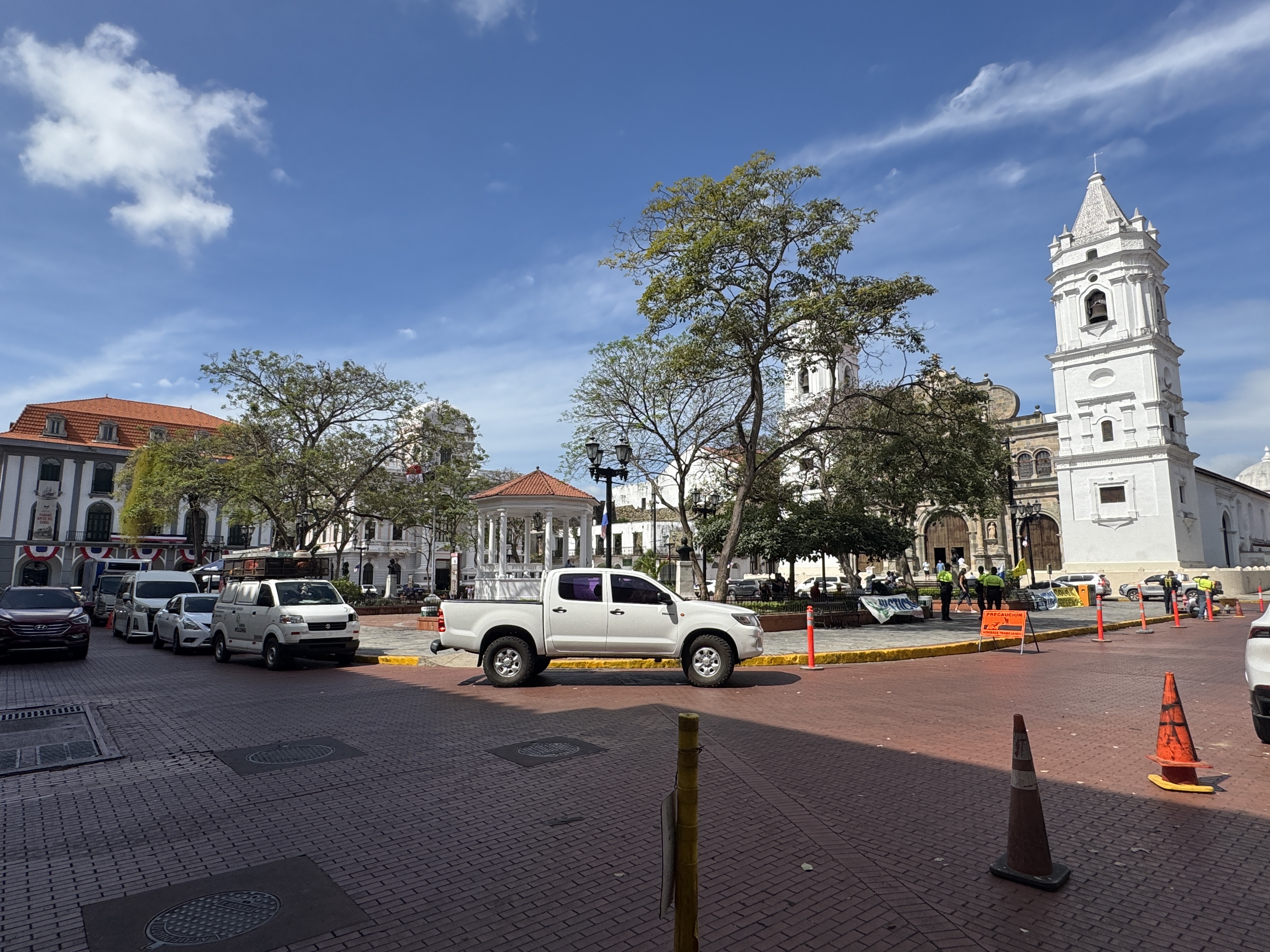 Ten minutes walk, if you're slow, and you're in Cathedral Square.