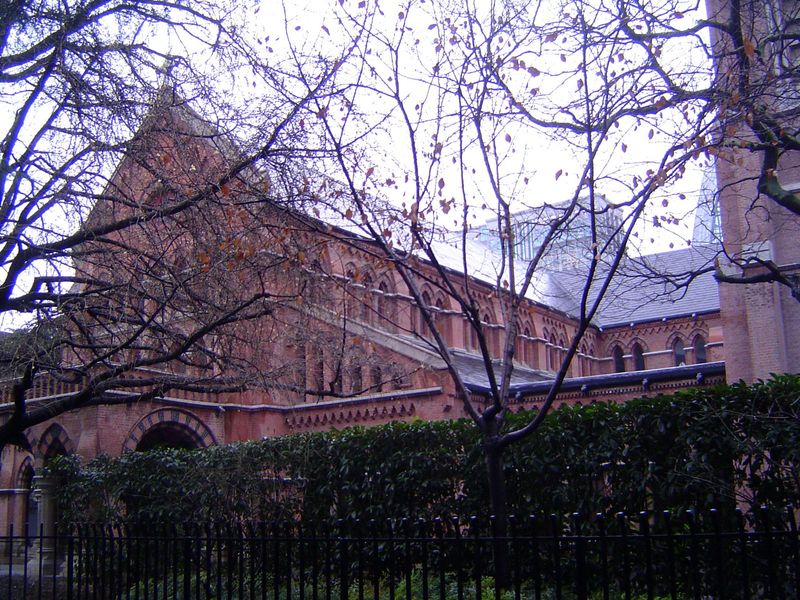 The Anglican Holy Trinity Cathedral of the Diocese of North China was built in the 1860s to a design by the eminent George Gilbert Scott. Co