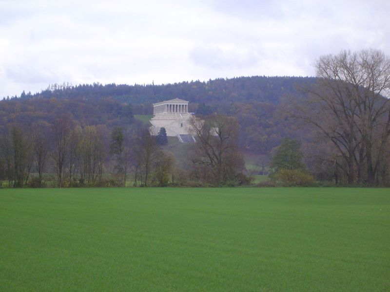There it is, in grand isolation but looking a bit odd with all those trees around it. The real Parthenon sits in a bleaker spot.