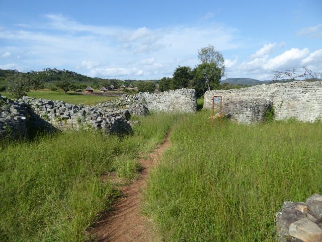 There are lots of ruined buildings outside the Great Enclosure.
