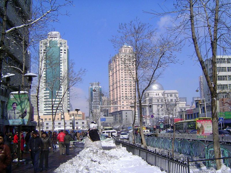 Street scene.