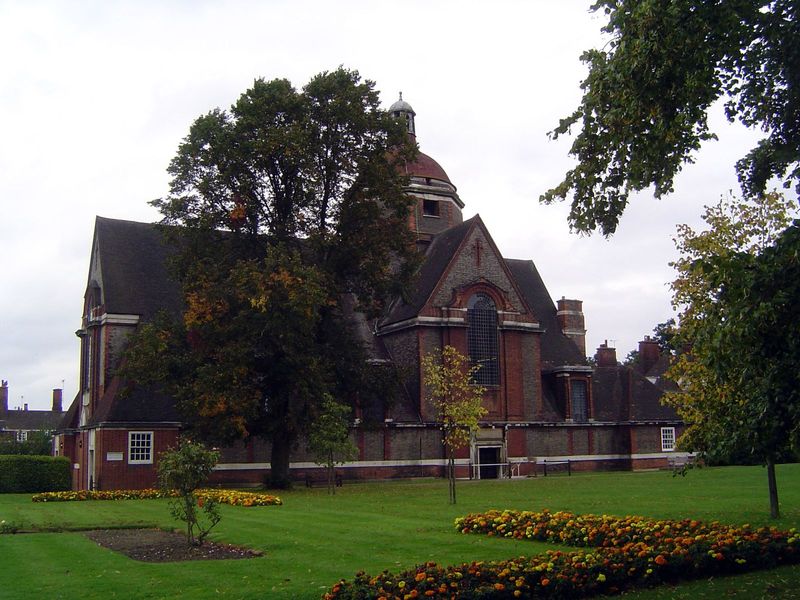 Geometrically, the focal point of the suburb is a park called the central square, with churches on two sides and a school on the third. Shop