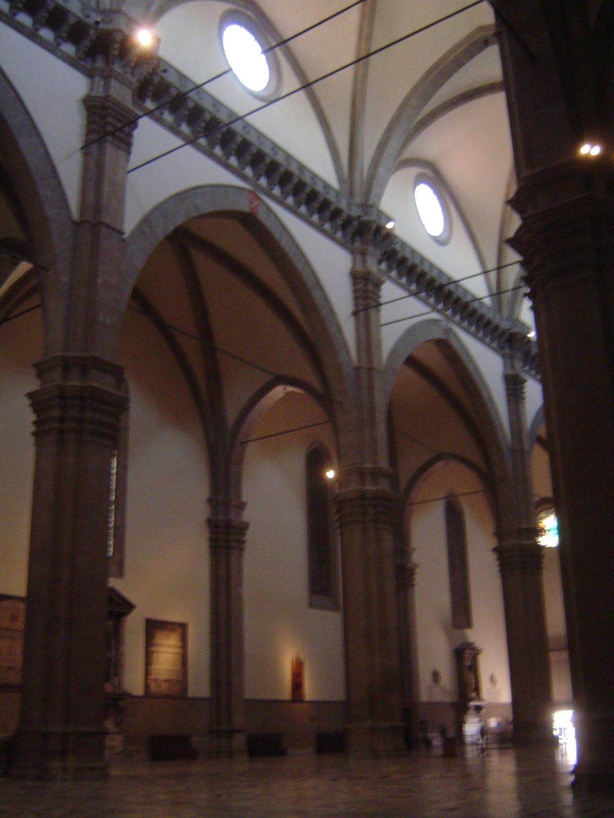 The interior, though big and nominally Gothic, seems almost intentionally dull. Call it a reaction to the passions raised here when Savonaro