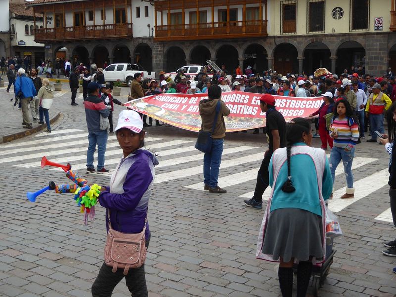 It's a multi-purpose event, with air horns to attract attention.