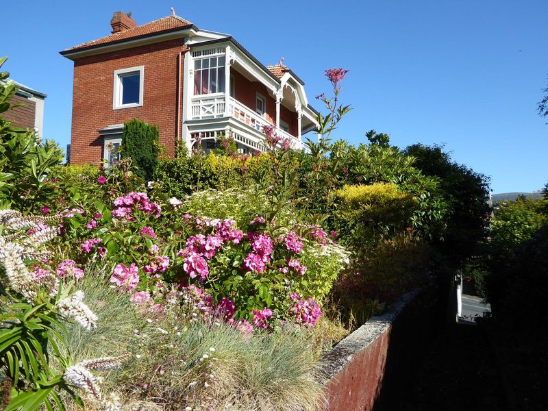 Porches were very common, along with gardens, as here on High Street.