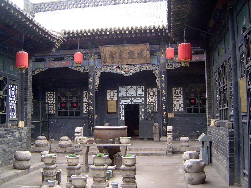 The interior, now a museum, has a typical courtyard layout.