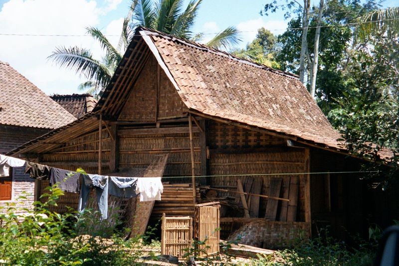 There's a range of housing, including very traditional ones despite the electrical wires in the background and the factory-made clothing dry