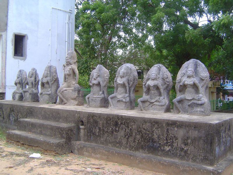 It's called the Seven Mothers. They're freestanding sculptures made into a group.