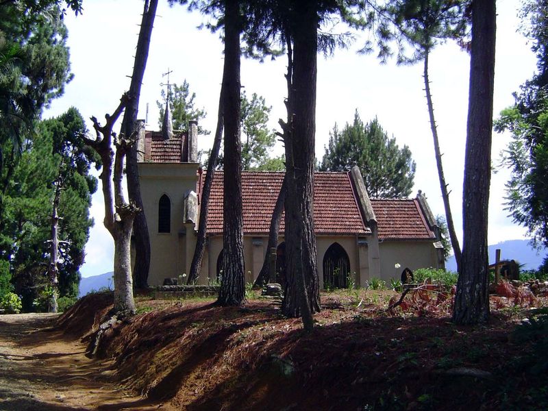 Churches sprouted to serve the planters and their families: here, Lindula church.