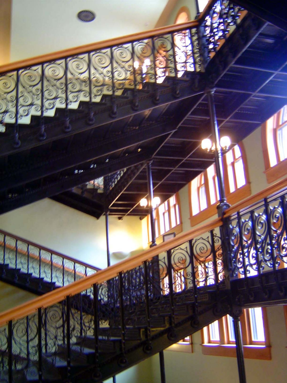 Interior staircase.