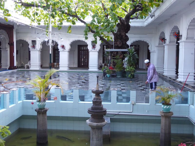 The prayer hall is off-limits to non-Muslims, but the courtyard is open.