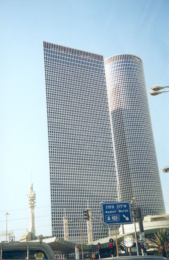 No irony here: the architect loved graph paper, and the photographer was too lazy to get out of his car.