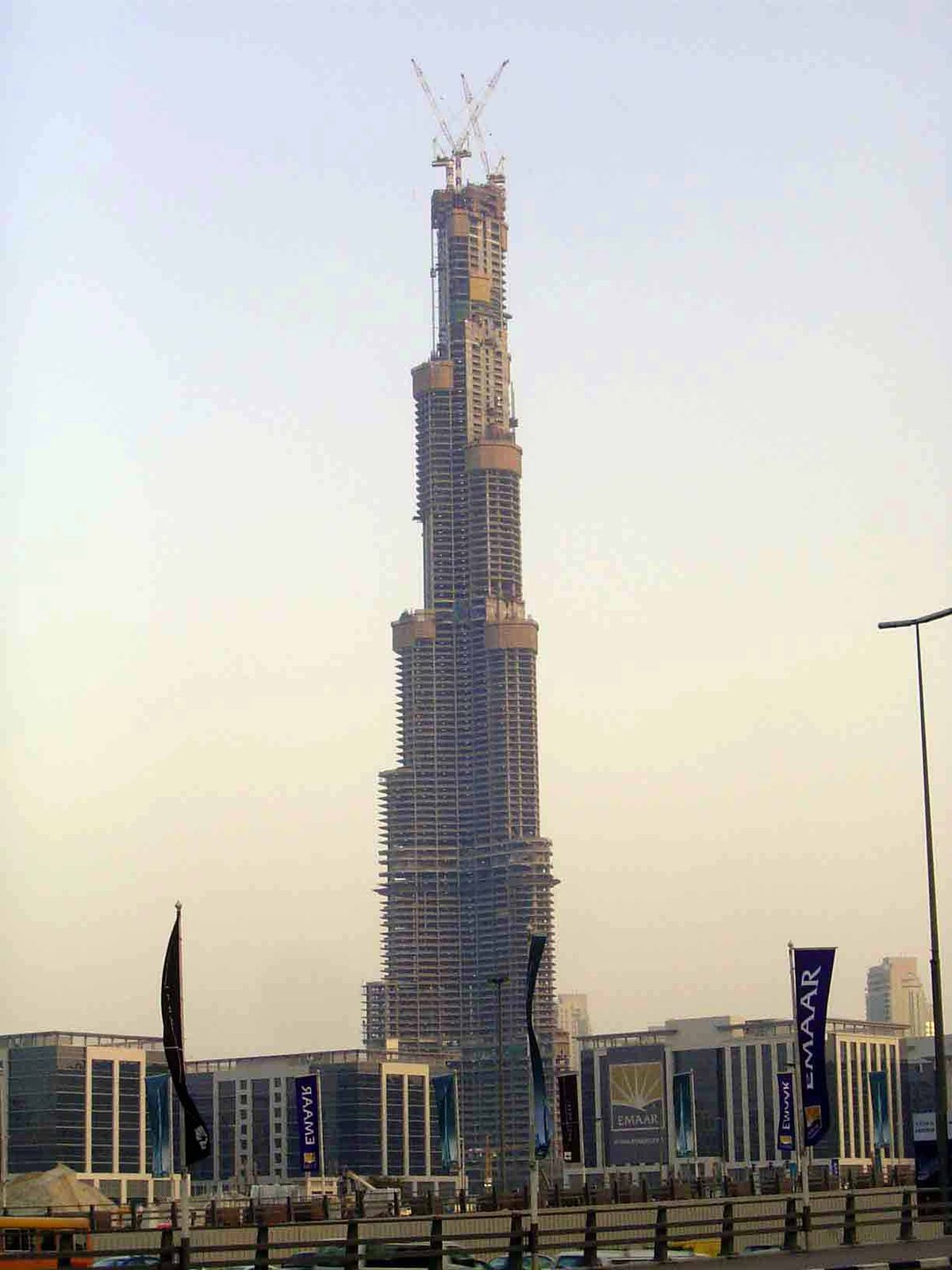 The Burj Dubai takes shape.