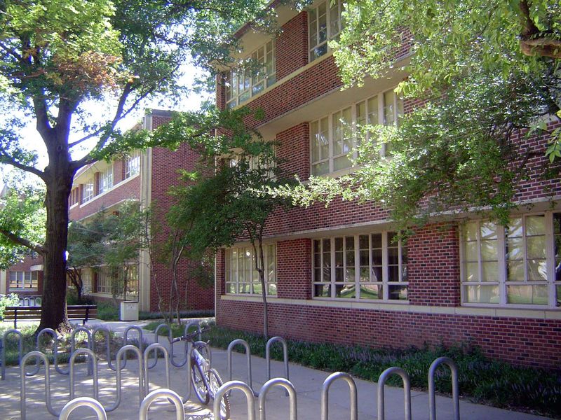 Other Kamphoefner children: Gittinger and Kaufman halls, classroom buildings from the early '50s.