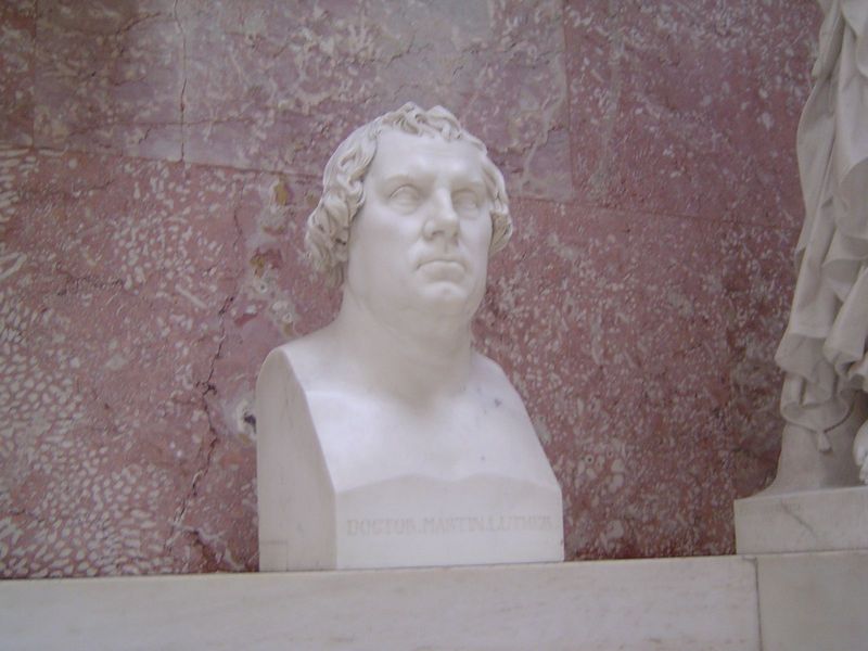 Luther was the first addition after 1848. He's jowly but good in comparison with some of the later busts.