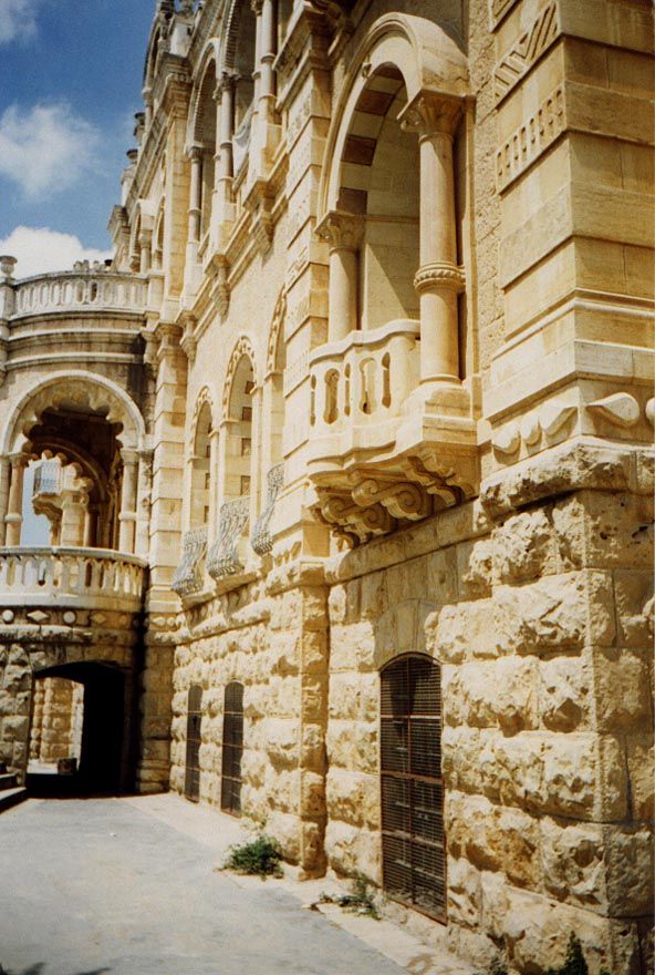 Like the Marriott in Cairo, wings were added to the original mansion, which became the lobby.