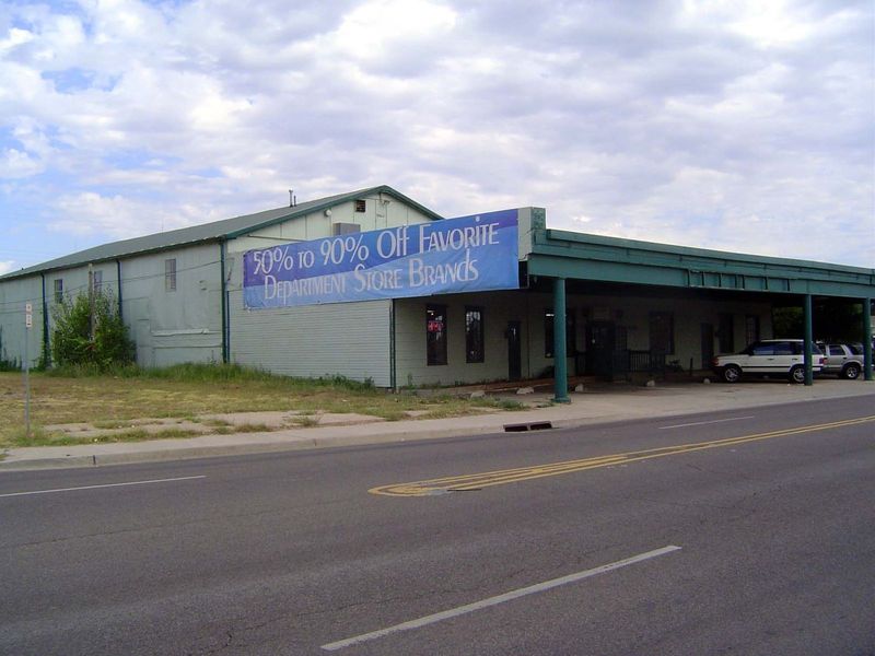 Western for many years carried U.S. 66, so there are lots of old gas stations along the way, including this building, reputed to have been b