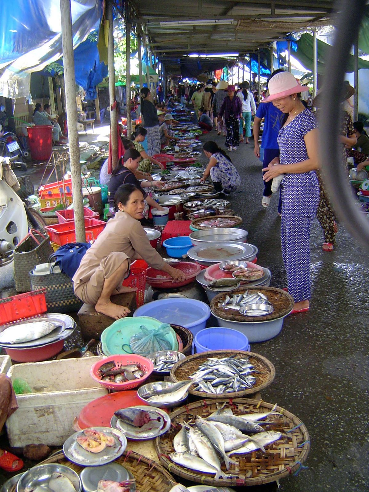 Market within the citadel.