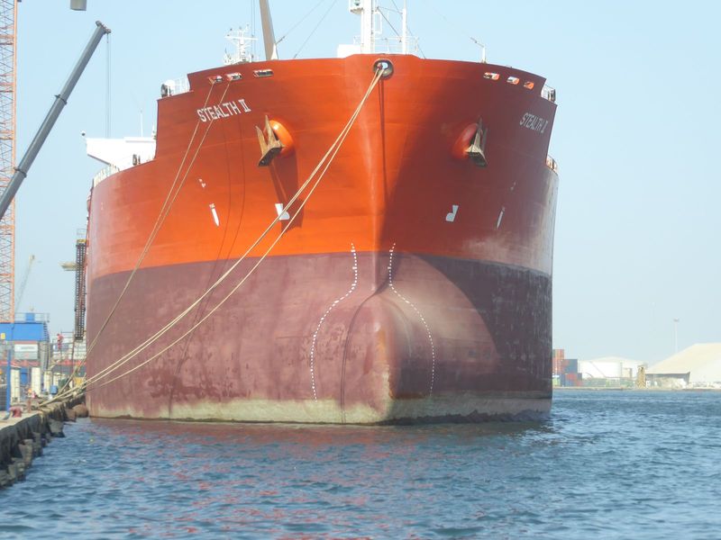 Who's here today? First off, an Aframax tanker whose registered owner, Razorblade, must have a sense of humor.
