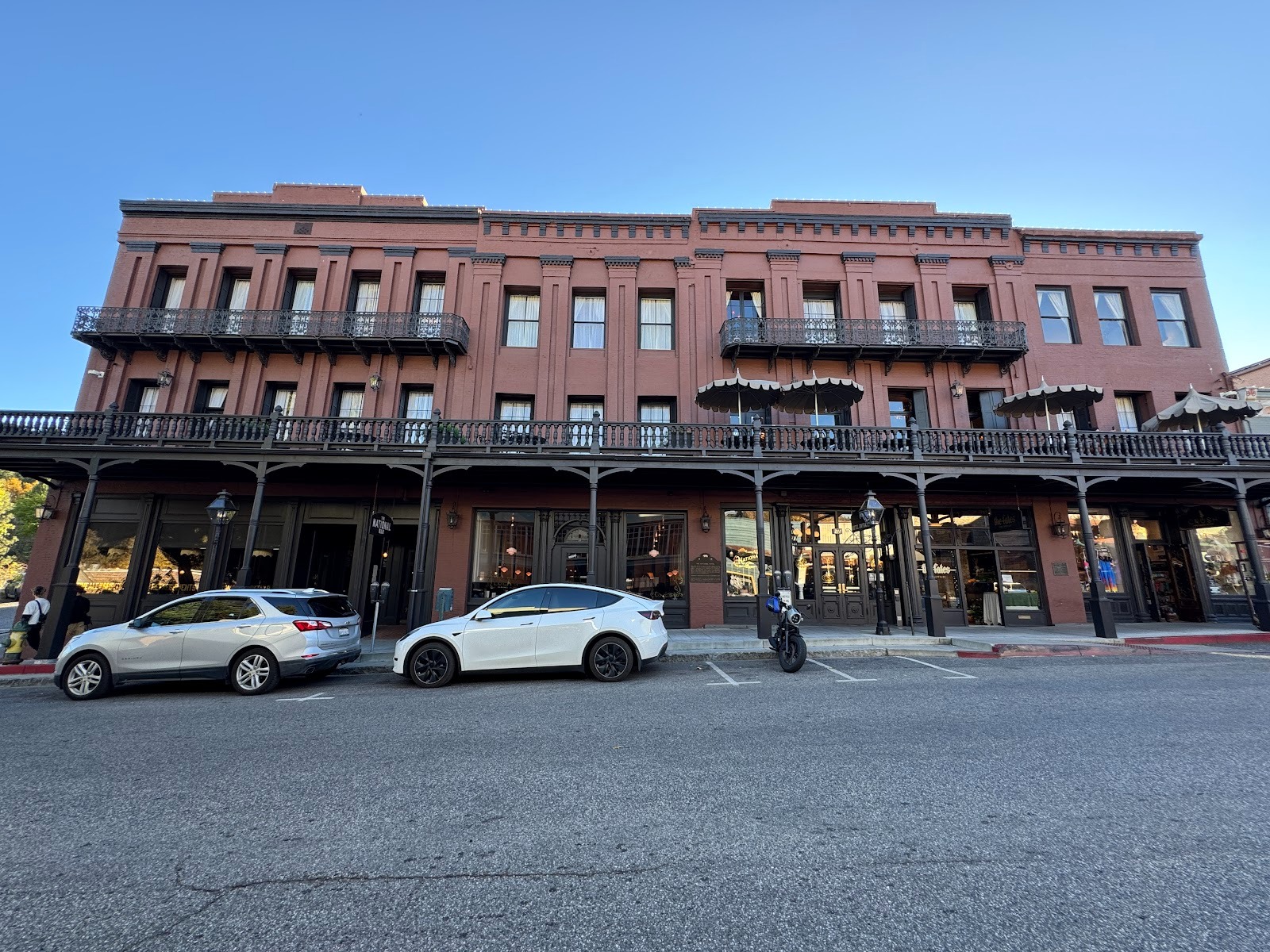 Nevada City has a fancy hotel, of course, in its case the National Exchange Hotel from 1854.